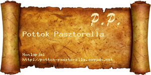 Pottok Pasztorella névjegykártya